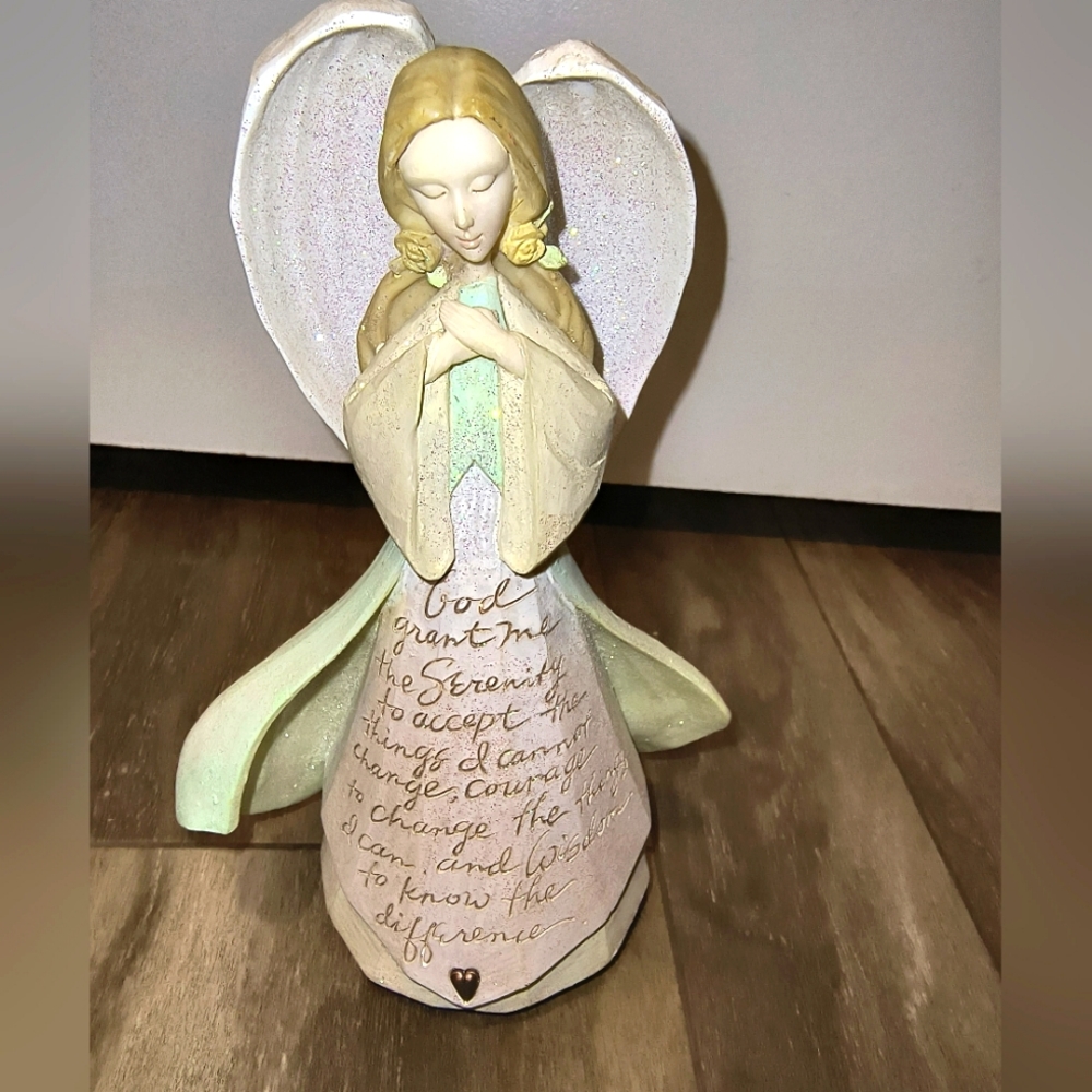 Beautiful Foundations Angel Statue with Serenity Prayer